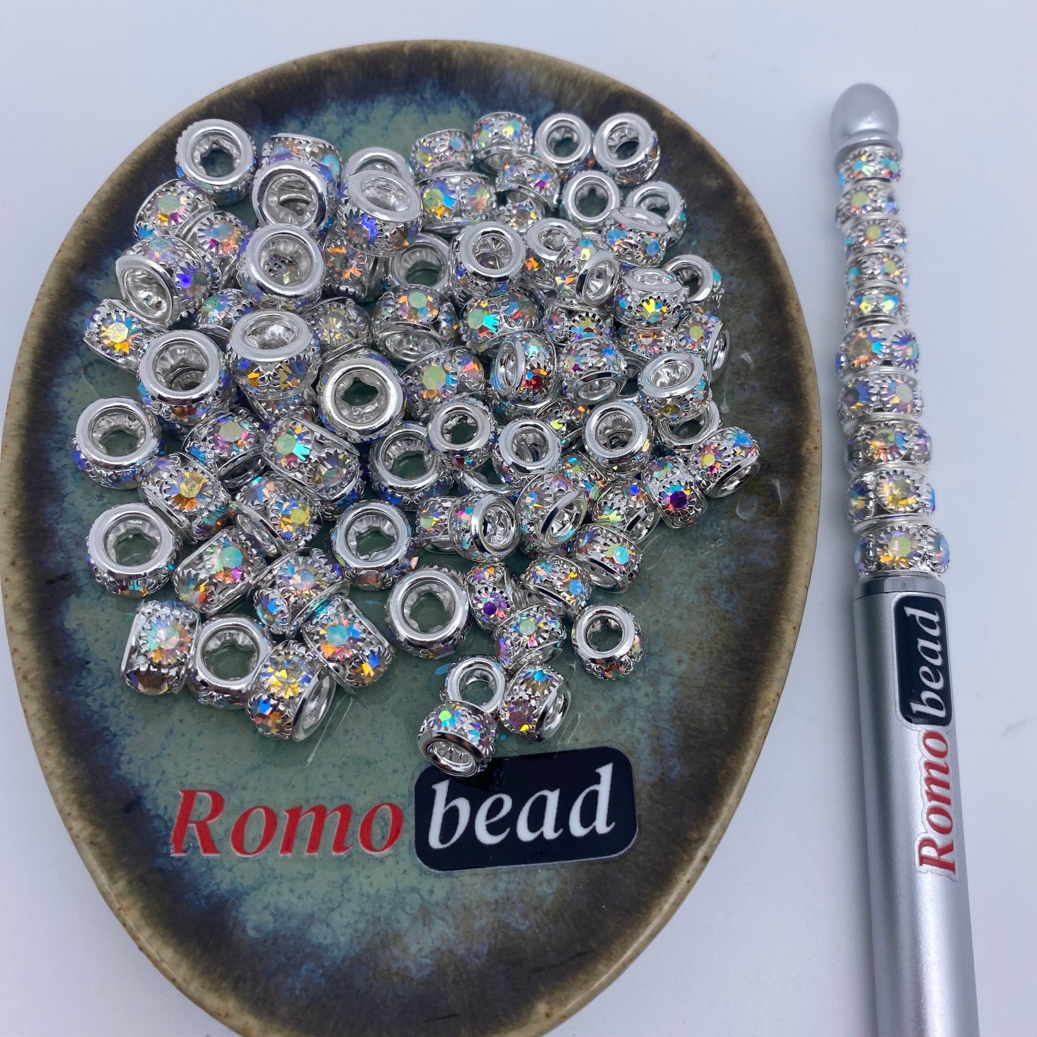 133B. Round fancy spacer - Romo bead