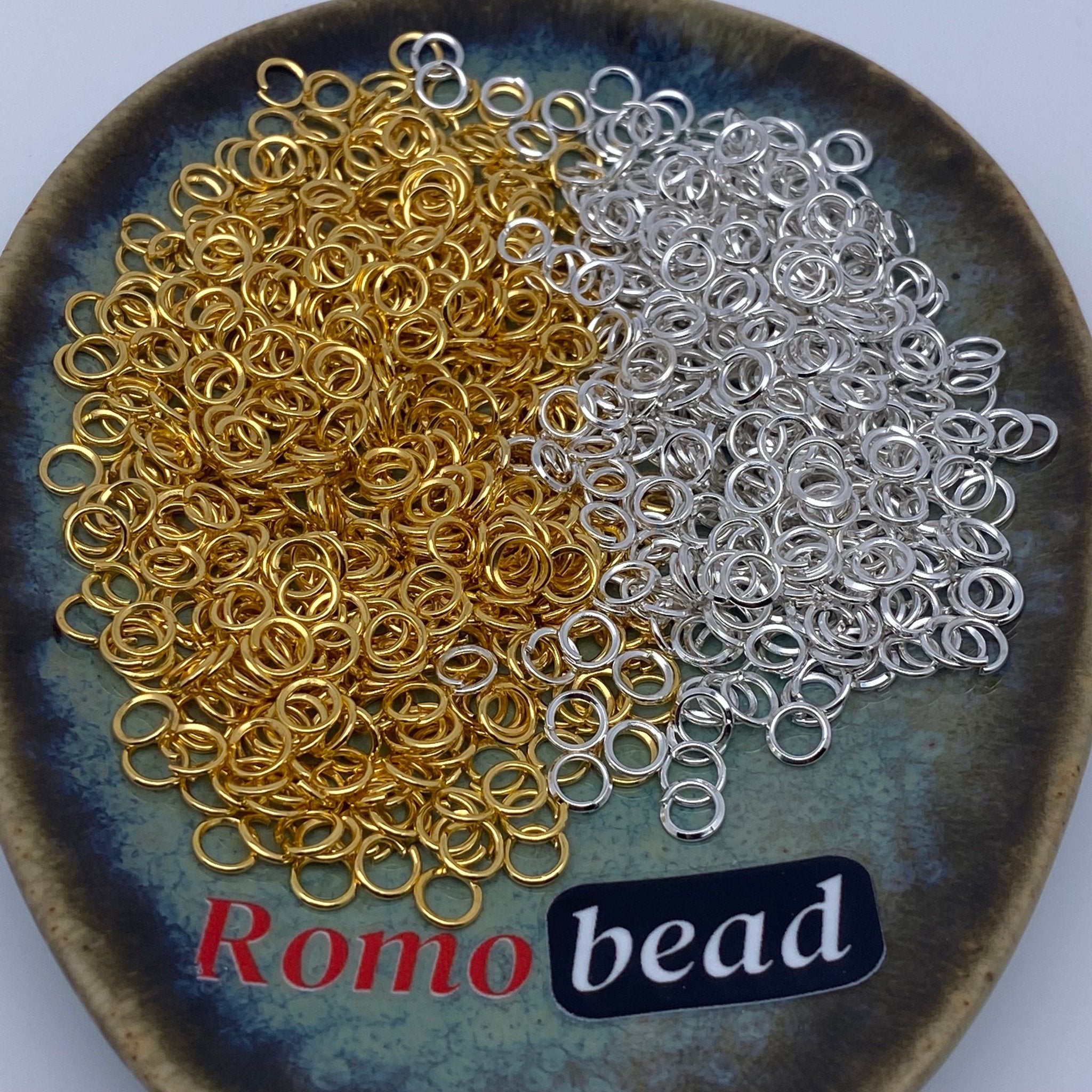 136A. jump ring 5mm diameter - Romo bead