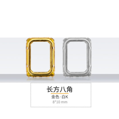 K9 diamond bottom support, hollow bottom support, white K gold hollow copper claw bottom support, hand sewing bottom support, clothing, shoes, bags, accessories