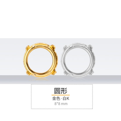 K9 diamond bottom support, hollow bottom support, white K gold hollow copper claw bottom support, hand sewing bottom support, clothing, shoes, bags, accessories