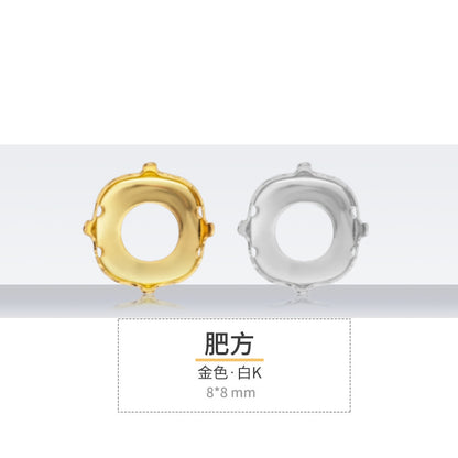 K9 diamond bottom support, hollow bottom support, white K gold hollow copper claw bottom support, hand sewing bottom support, clothing, shoes, bags, accessories