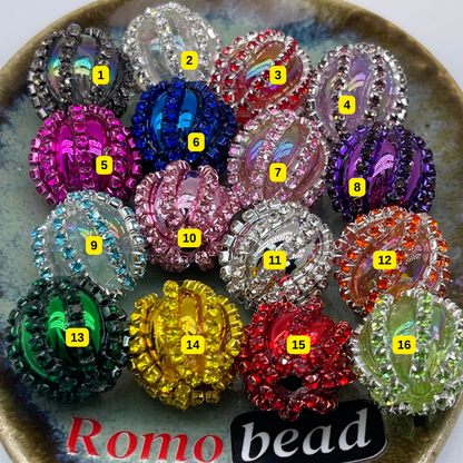 [2] Fancy Round Beads for DIY Pen - KeyChain Phone Chain Crafty Accessories