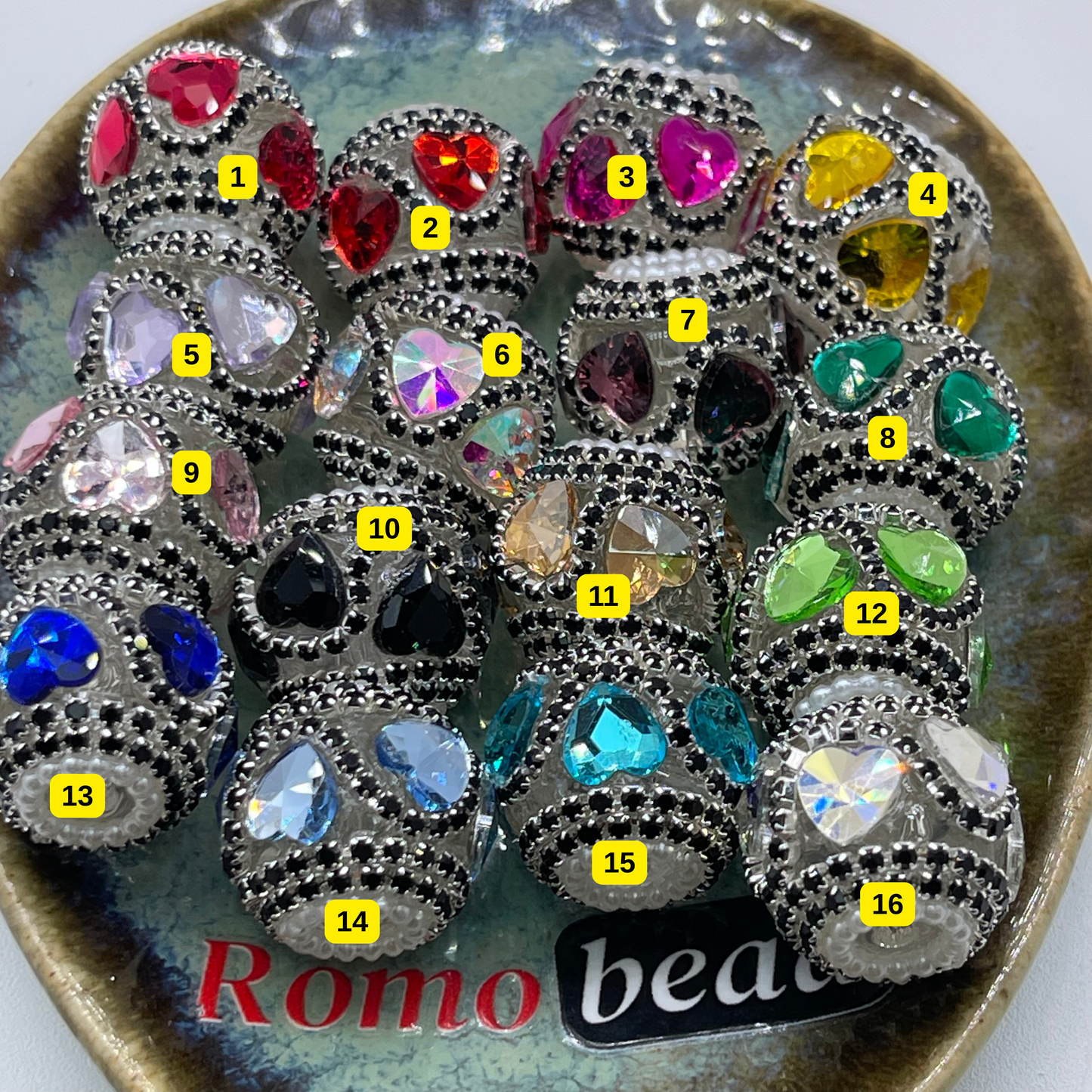 [2] Fancy Round Beads for DIY Pen - KeyChain Phone Chain Crafty Accessories