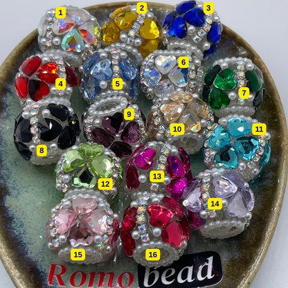 [2] Fancy Round Beads for DIY Pen - KeyChain Phone Chain Crafty Accessories