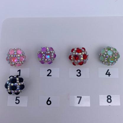 140. jewely rhinestone round beads fancy - Romo bead