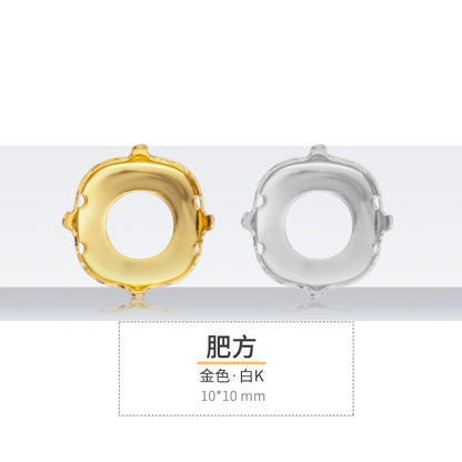 K9 diamond bottom support, hollow bottom support, white K gold hollow copper claw bottom support, hand sewing bottom support, clothing, shoes, bags, accessories