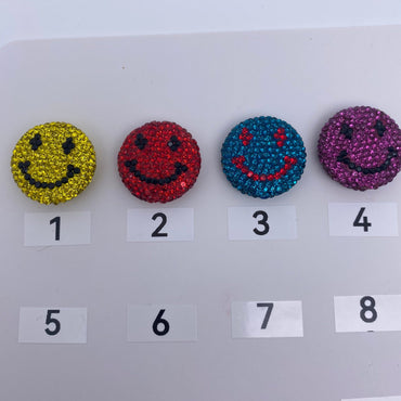 142. rhinestone smile emoji fancy - Romo bead