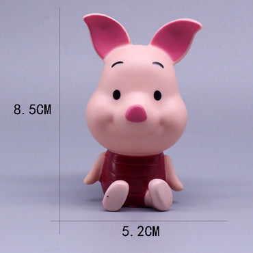vinyl Pooh the Bear, little tiger, Pijie pig cake decoration, Q version ornaments, home ornaments, car dolls