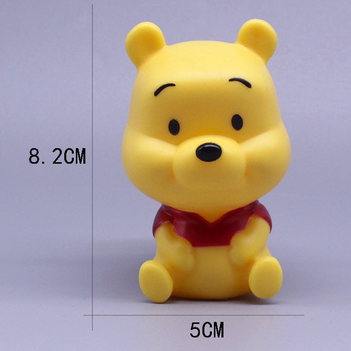vinyl Pooh the Bear, little tiger, Pijie pig cake decoration, Q version ornaments, home ornaments, car dolls