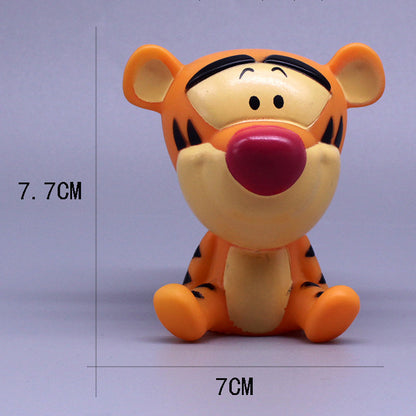 vinyl Pooh the Bear, little tiger, Pijie pig cake decoration, Q version ornaments, home ornaments, car dolls