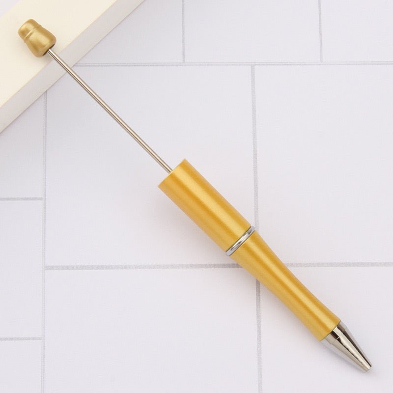 New Beaded Ballpoint Pens Plastic Beadable Pens Wedding Favors Birthday Party Gifts Student Stationery Pens