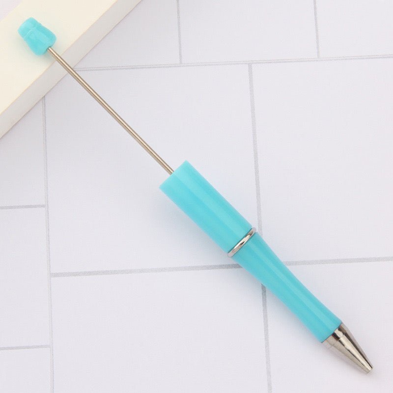 New Beaded Ballpoint Pens Plastic Beadable Pens Wedding Favors Birthday Party Gifts Student Stationery Pens