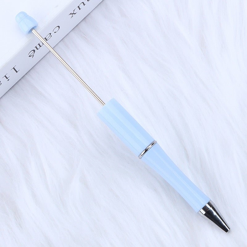 New Beaded Ballpoint Pens Plastic Beadable Pens Wedding Favors Birthday Party Gifts Student Stationery Pens