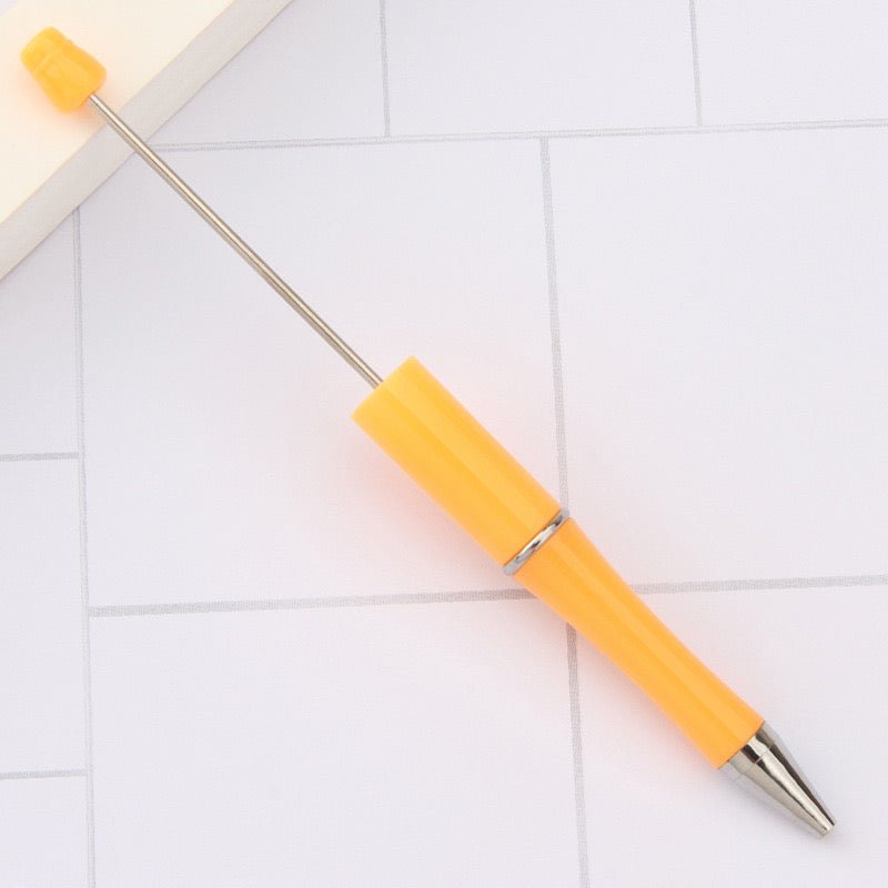 153G. Beadable DIY Red and orange gliter pen - Romo bead