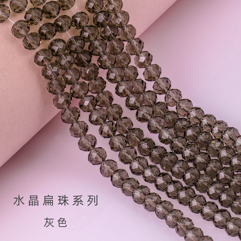 Glass Crystal Beads Loose Beads - Wheel Faceted Bracelets Necklace Accessories Crystal Flat Beads