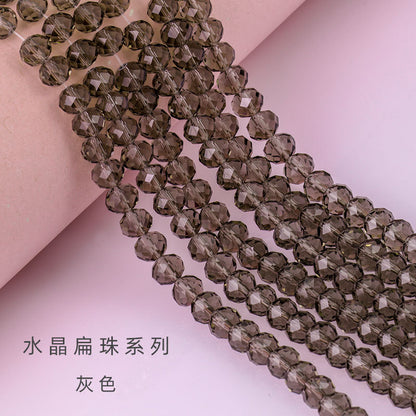 Glass Crystal Beads Loose Beads - Wheel Faceted Bracelets Necklace Accessories Crystal Flat Beads
