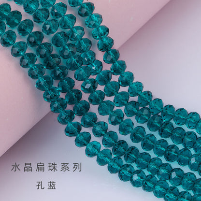 Glass Crystal Beads Loose Beads - Wheel Faceted Bracelets Necklace Accessories Crystal Flat Beads