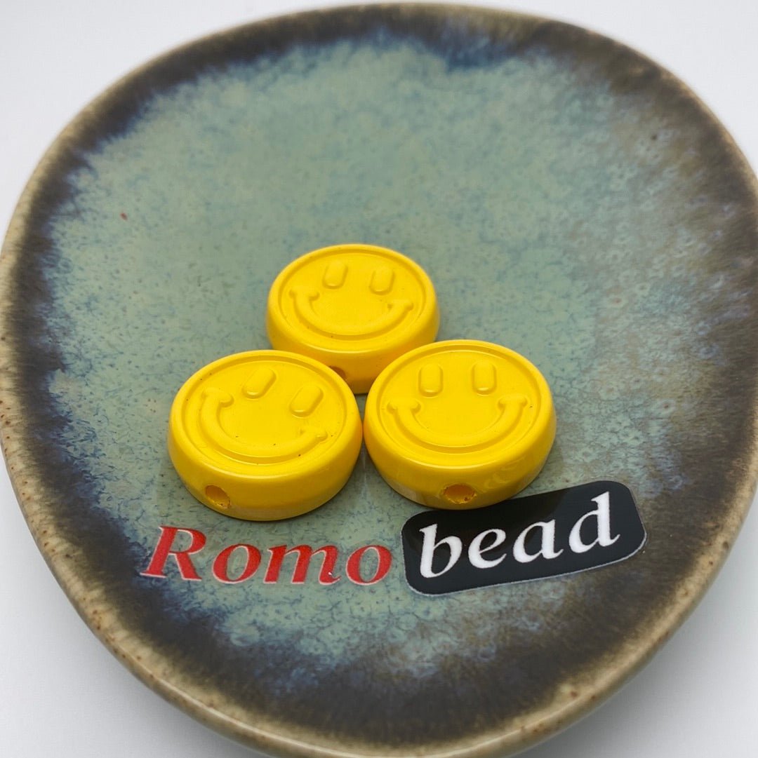 17. smile emoji beads - Romo bead