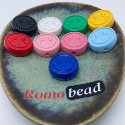 17. smile emoji beads - Romo bead