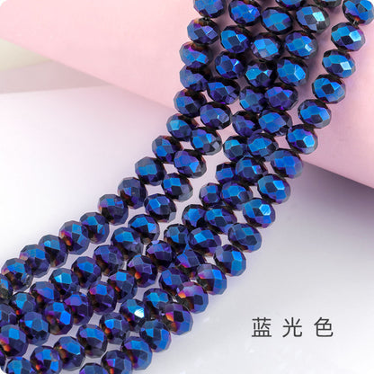Glass Crystal Beads Loose Beads - Wheel Faceted Bracelets Necklace Accessories Crystal Flat Beads