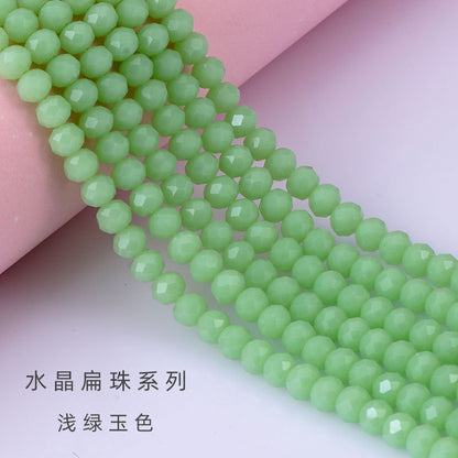 Glass Crystal Beads Loose Beads - Wheel Faceted Bracelets Necklace Accessories Crystal Flat Beads