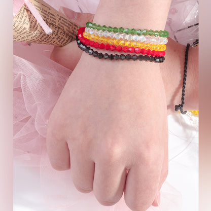 Mixed Color Pointed Crystal Beads - Handmade Loose Bead Bracelets Necklaces Jewelry Accessories