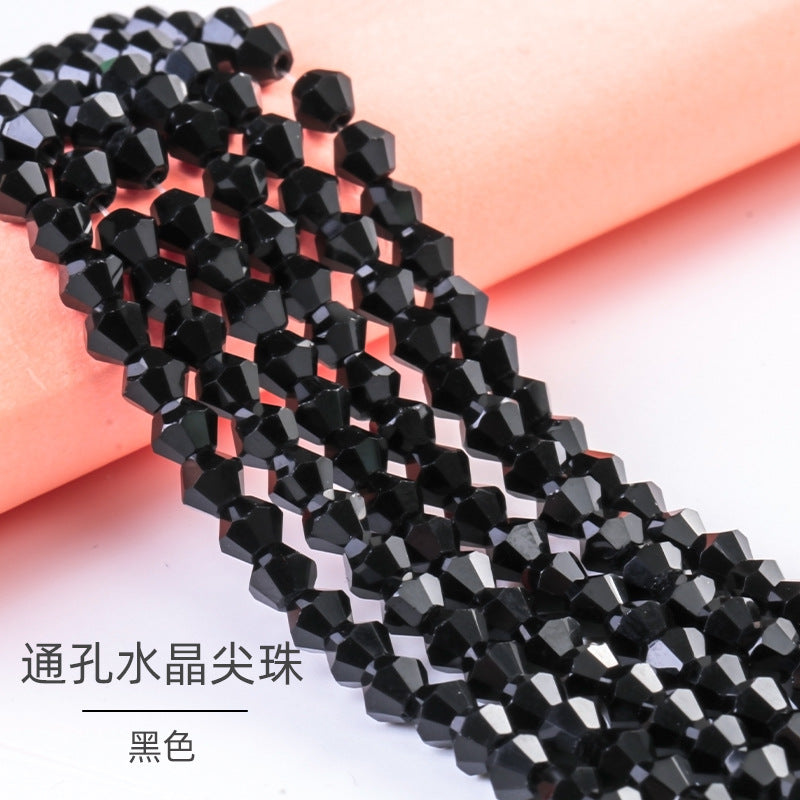 Mixed Color Pointed Crystal Beads - Handmade Loose Bead Bracelets Necklaces Jewelry Accessories