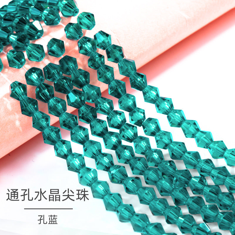 Mixed Color Pointed Crystal Beads - Handmade Loose Bead Bracelets Necklaces Jewelry Accessories