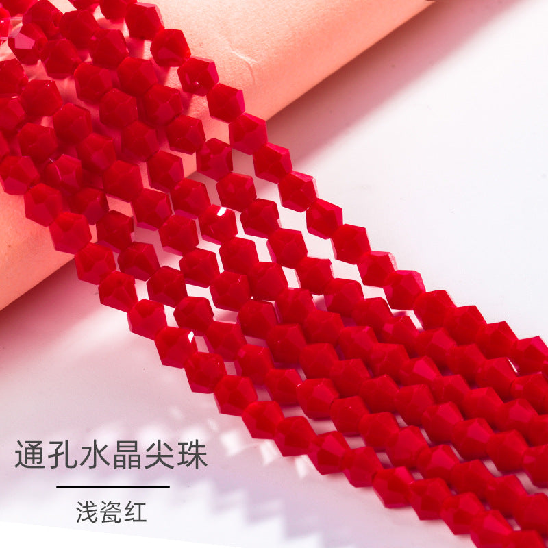 Mixed Color Pointed Crystal Beads - Handmade Loose Bead Bracelets Necklaces Jewelry Accessories