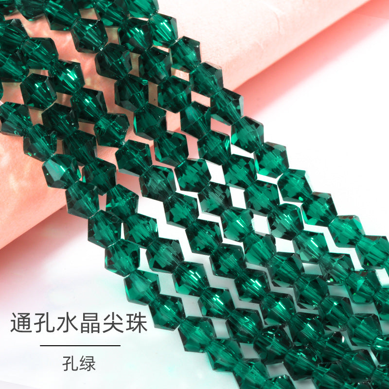 Mixed Color Pointed Crystal Beads - Handmade Loose Bead Bracelets Necklaces Jewelry Accessories