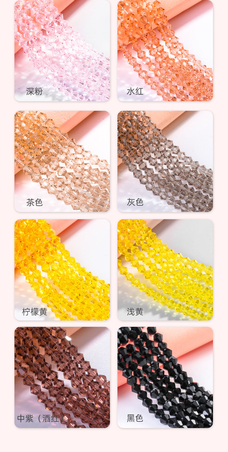 Mixed Color Pointed Crystal Beads - Handmade Loose Bead Bracelets Necklaces Jewelry Accessories