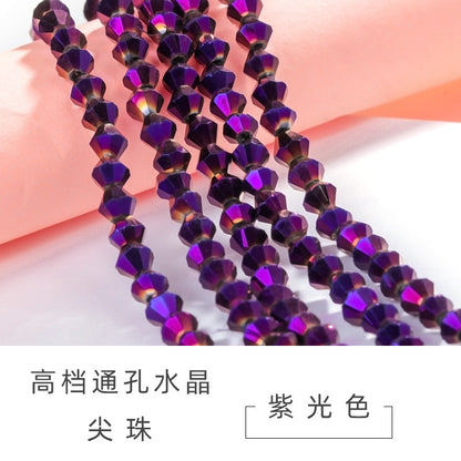 Mixed Color Pointed Crystal Beads - Handmade Loose Bead Bracelets Necklaces Jewelry Accessories