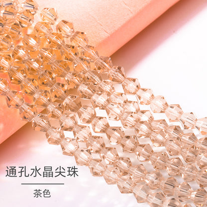 Mixed Color Pointed Crystal Beads - Handmade Loose Bead Bracelets Necklaces Jewelry Accessories