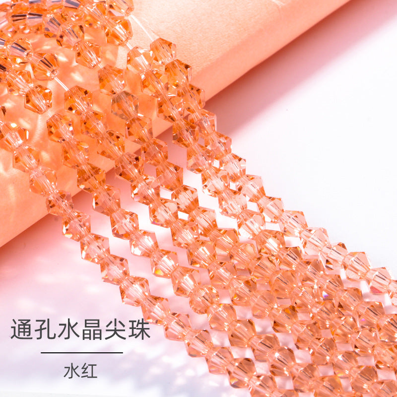 Mixed Color Pointed Crystal Beads - Handmade Loose Bead Bracelets Necklaces Jewelry Accessories