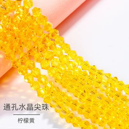 Mixed Color Pointed Crystal Beads - Handmade Loose Bead Bracelets Necklaces Jewelry Accessories