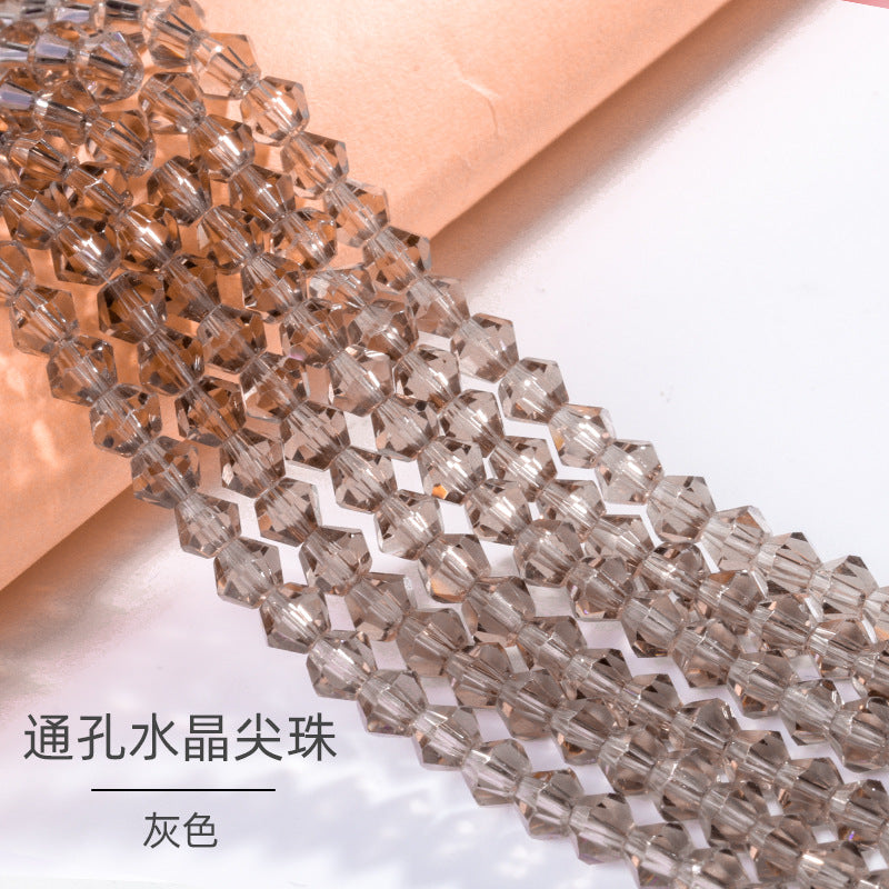 Mixed Color Pointed Crystal Beads - Handmade Loose Bead Bracelets Necklaces Jewelry Accessories