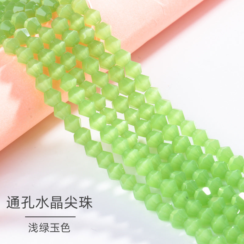 Mixed Color Pointed Crystal Beads - Handmade Loose Bead Bracelets Necklaces Jewelry Accessories
