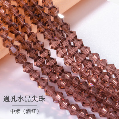 Mixed Color Pointed Crystal Beads - Handmade Loose Bead Bracelets Necklaces Jewelry Accessories