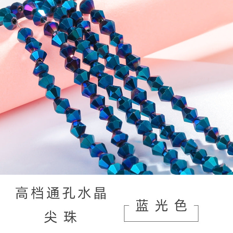 Mixed Color Pointed Crystal Beads - Handmade Loose Bead Bracelets Necklaces Jewelry Accessories