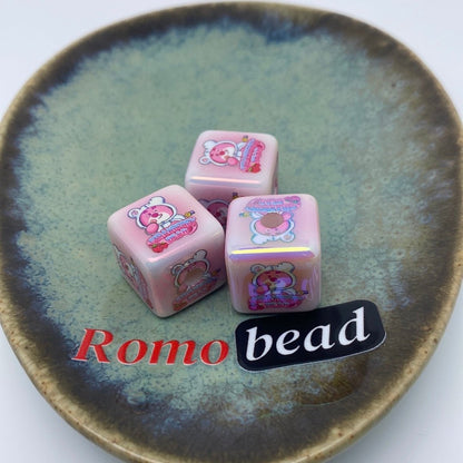 19. charector print cube - Romo bead