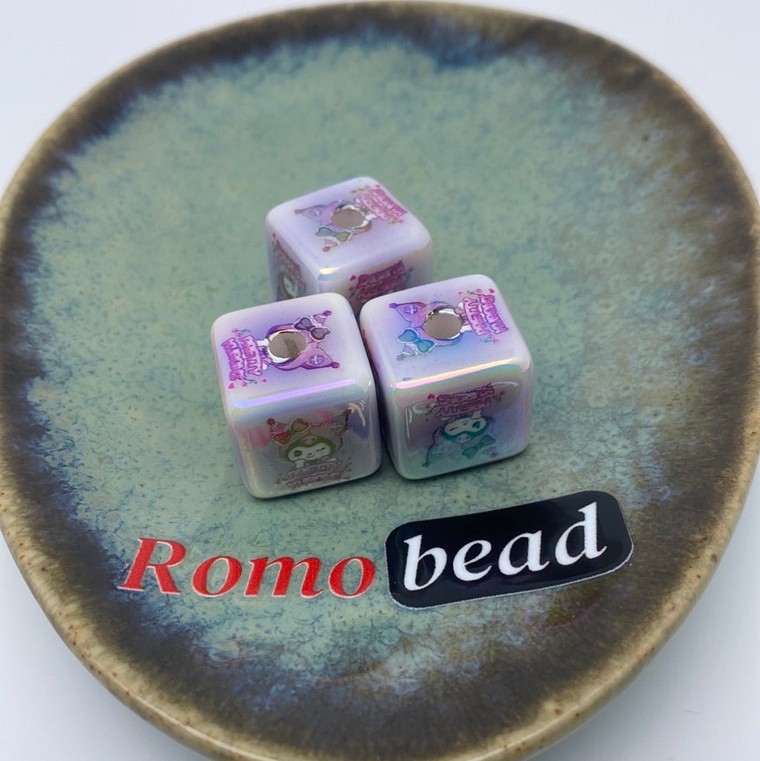 19. charector print cube - Romo bead