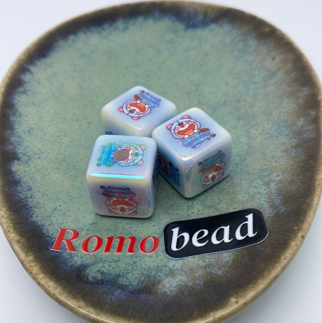 19. charector print cube - Romo bead