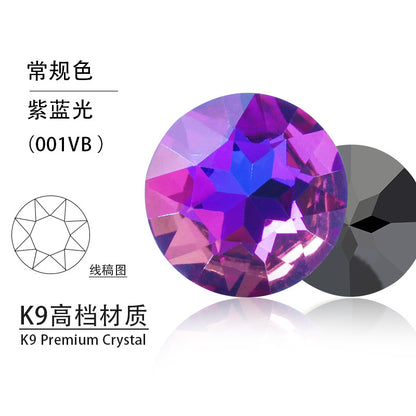 Cross-border K9 gemstone flower crystal glass special-shaped rhinestone headband, phone case crystal accessories, nail art diamond gemstone flower diamond beads