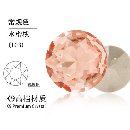 Cross-border K9 gemstone flower crystal glass special-shaped rhinestone headband, phone case crystal accessories, nail art diamond gemstone flower diamond beads