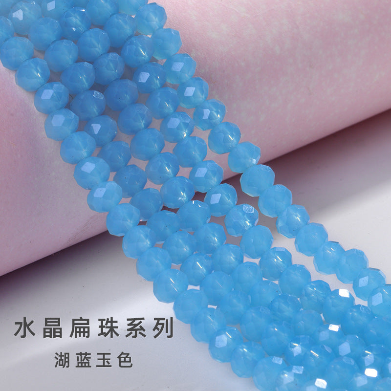 Glass Crystal Beads Loose Beads - Wheel Faceted Bracelets Necklace Accessories Crystal Flat Beads