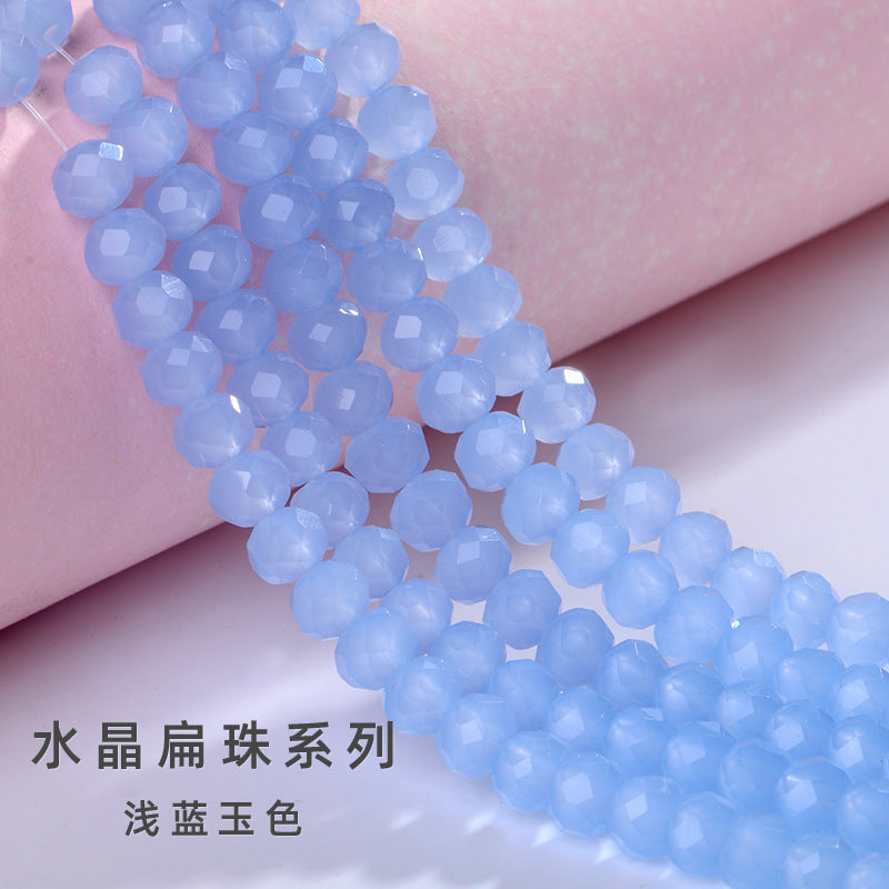 Glass Crystal Beads Loose Beads - Wheel Faceted Bracelets Necklace Accessories Crystal Flat Beads