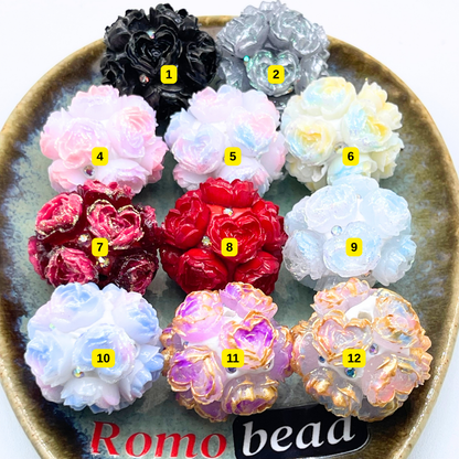 [2] Fancy Round Beads for DIY Pen - KeyChain Phone Chain Crafty Accessories