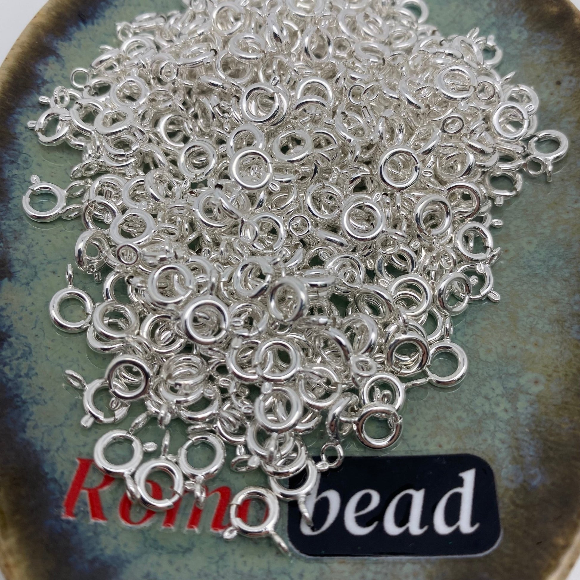 201.Necklace End clasps silver - Romo bead