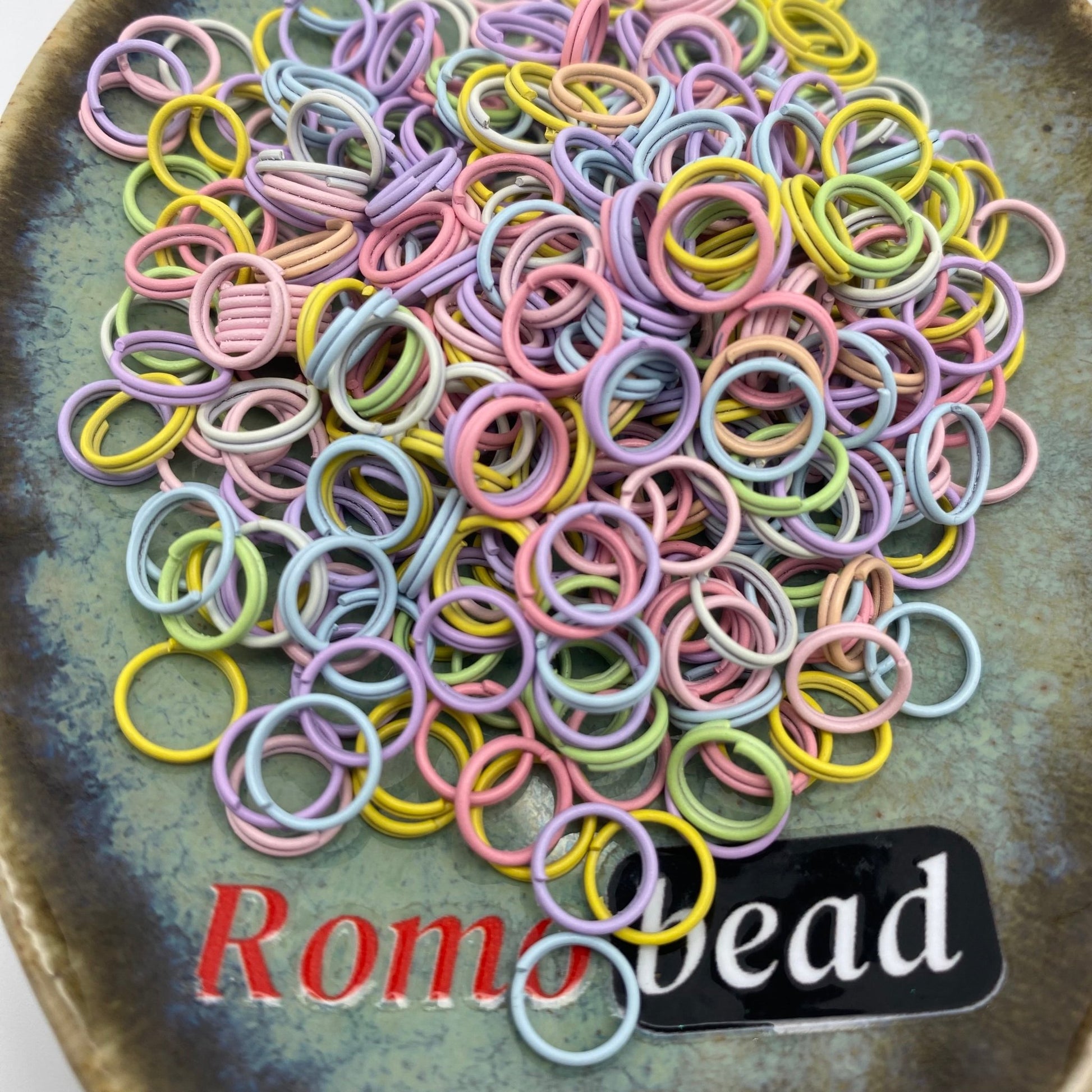 205. Double jump ring light colorful - Romo bead