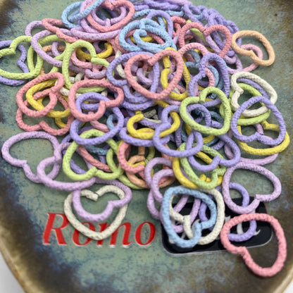 207. Heart jump ring light color - Romo bead